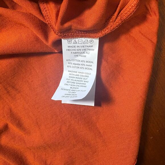 Michael Kors NWT Burnt Orange Cold Shoulder Top Medium - Picture 4 of 7